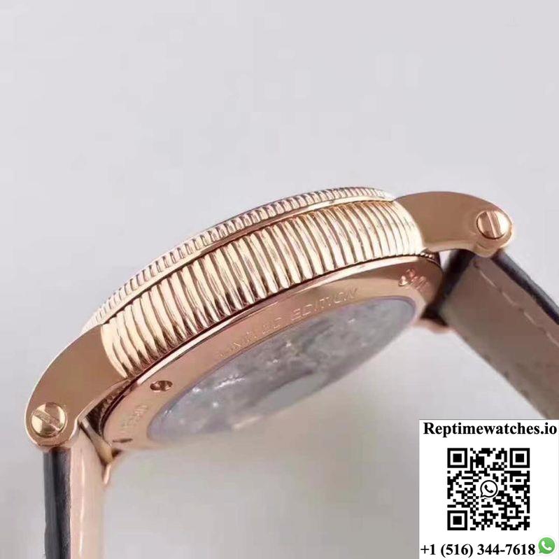 Patek Philippe Moonphase Tourbillon 18K Rose Gold Dial-Rep Time Watches