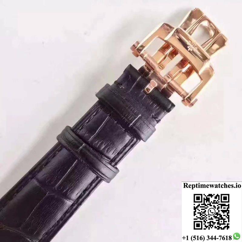 Patek Philippe Moonphase Tourbillon 18K Rose Gold Dial-Rep Time Watches