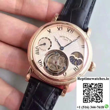 Patek Philippe Moonphase Tourbillon 18K Rose Gold Dial - Watches