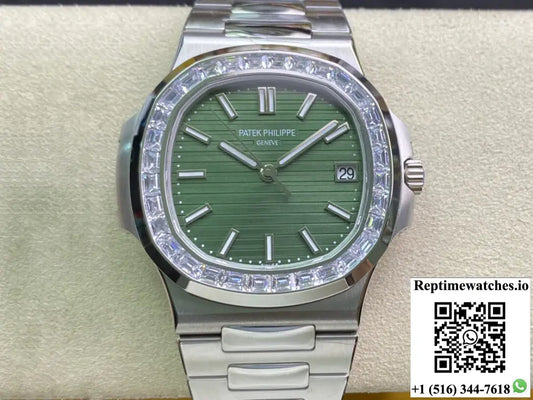 Patek Philippe Nautilus 5711/1300A-001 3K Factory Diamond-set Bezel - Watches