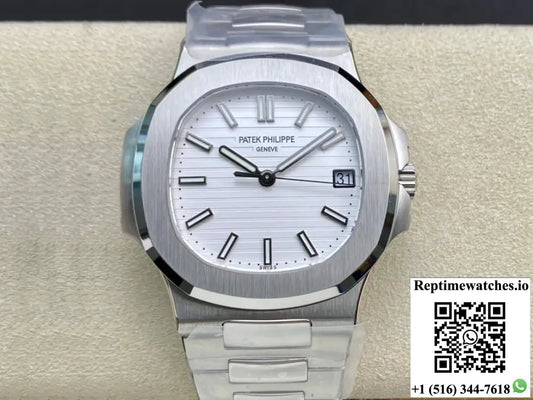Patek Philippe Nautilus 5711/1A-011 3K Factory White Dial - Watches