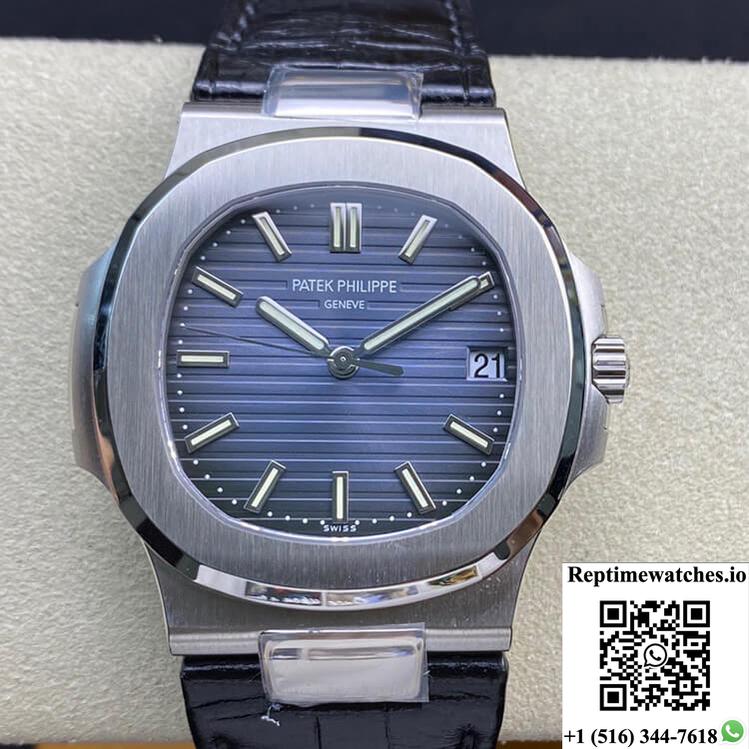 Patek Philippe Nautilus 5711 3K Factory Cowhide Strap-Rep Time Watches