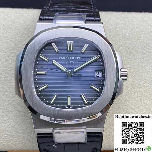 Patek Philippe Nautilus 5711 3K Factory Cowhide Strap-Rep Time Watches