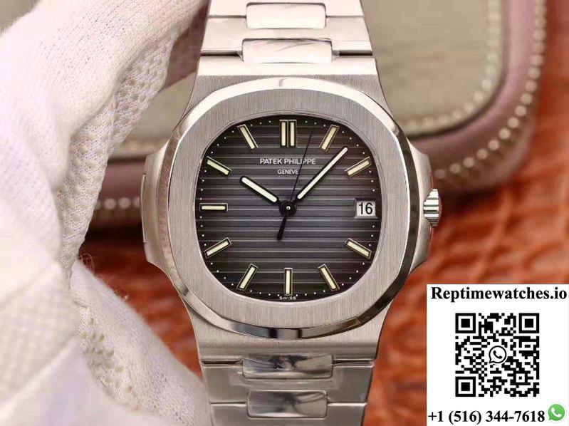 Patek Philippe Nautilus 5711 Pf Factory V2 Anthracite Dial-Rep Time Watches