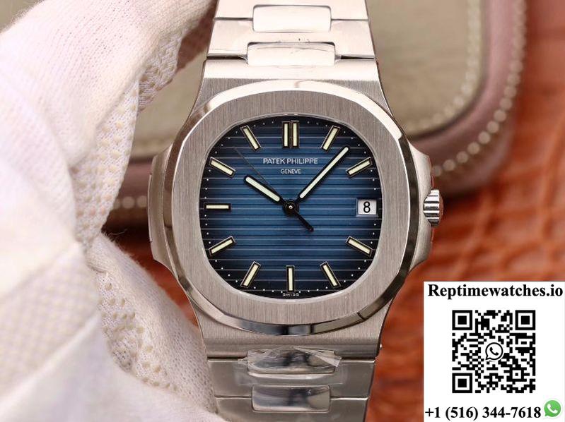 Patek Philippe Nautilus 5711 Pf Factory V2 Blue Dial-Rep Time Watches