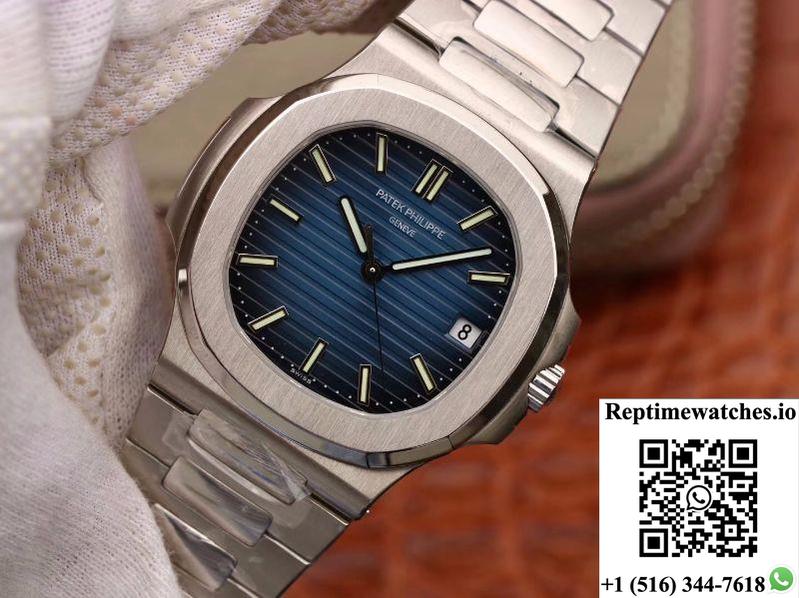 Patek Philippe Nautilus 5711 Pf Factory V2 Blue Dial-Rep Time Watches