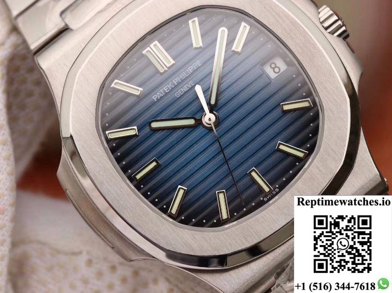 Patek Philippe Nautilus 5711 Pf Factory V2 Blue Dial-Rep Time Watches