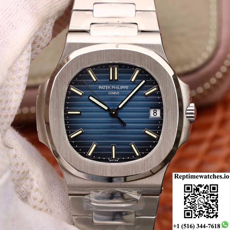 Patek Philippe Nautilus 5711 Pf Factory V2 Blue Dial-Rep Time Watches