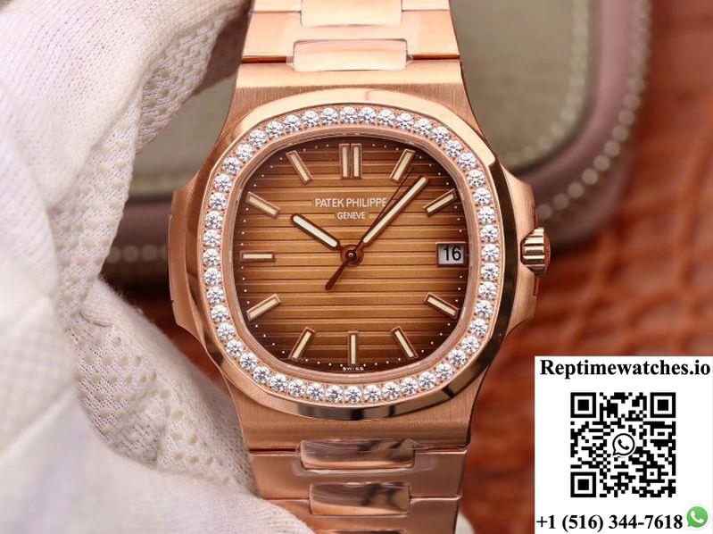 Patek Philippe Nautilus 5711 Pf Factory V2 Brown Gradient Dial-Rep Time Watches