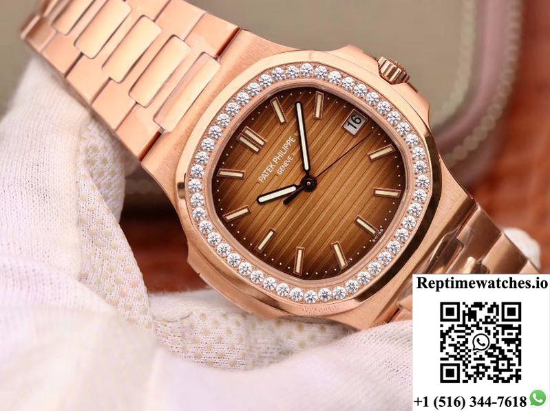 Patek Philippe Nautilus 5711 Pf Factory V2 Brown Gradient Dial-Rep Time Watches