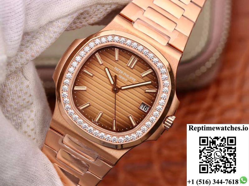 Patek Philippe Nautilus 5711 Pf Factory V2 Brown Gradient Dial-Rep Time Watches