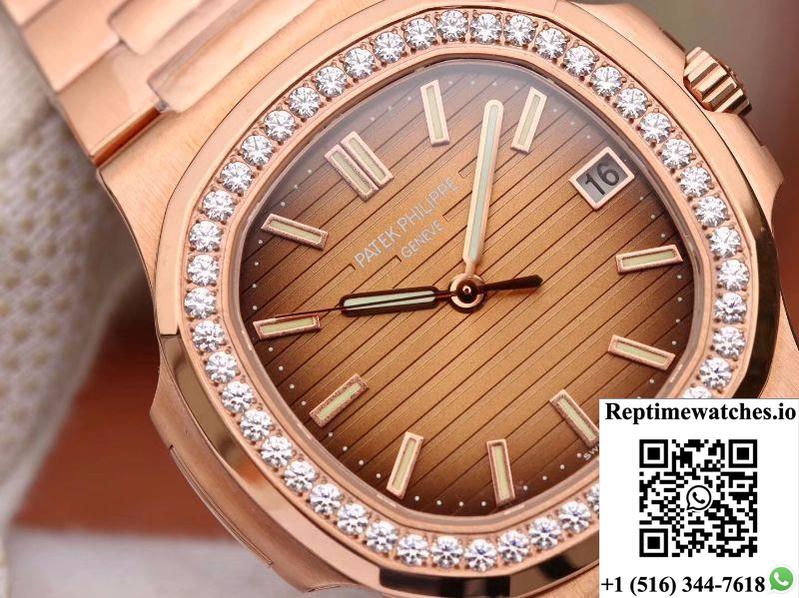 Patek Philippe Nautilus 5711 Pf Factory V2 Brown Gradient Dial-Rep Time Watches