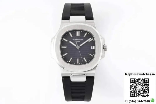 Patek Philippe Nautilus 5711 PPF Factory Black Rubber Strap - Watches