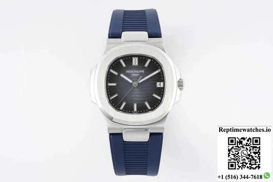 Patek Philippe Nautilus 5711 PPF Factory Blue Rubber Strap - Watches