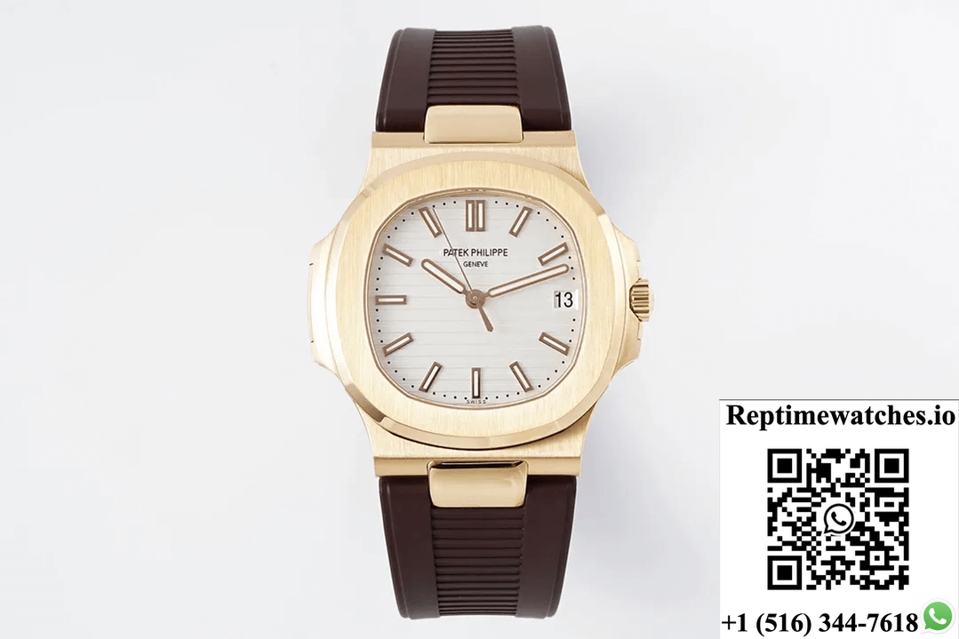 Patek Philippe Nautilus 5711 Ppf Factory Brown Rubber Strap-Rep Time Watches