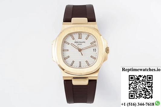 Patek Philippe Nautilus 5711 Ppf Factory Brown Rubber Strap-Rep Time Watches