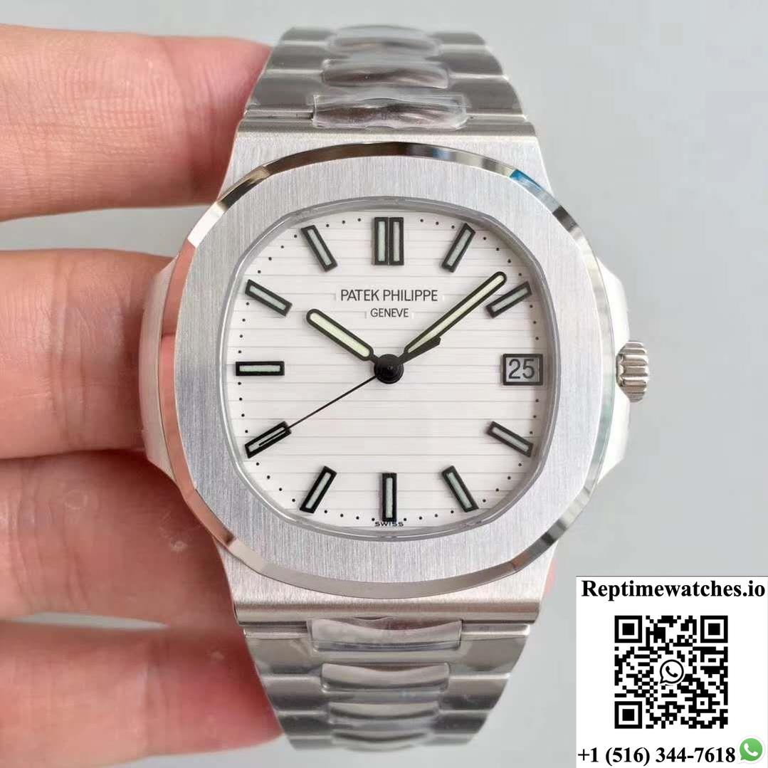 Patek Philippe Nautilus 5711/1A-011 White Dial Pf Factory V2-Rep Time Watches