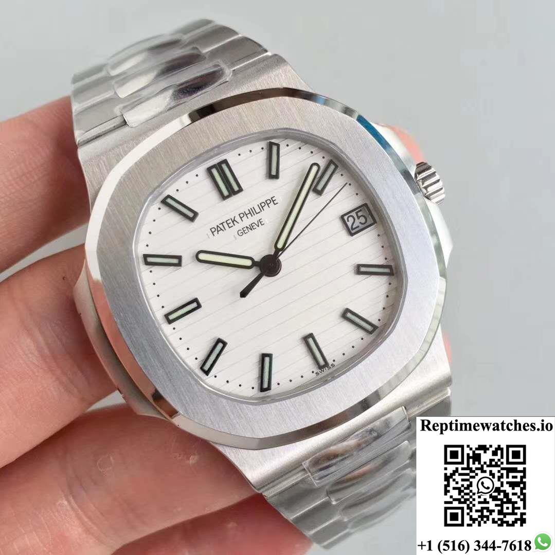 Patek Philippe Nautilus 5711/1A-011 White Dial Pf Factory V2-Rep Time Watches