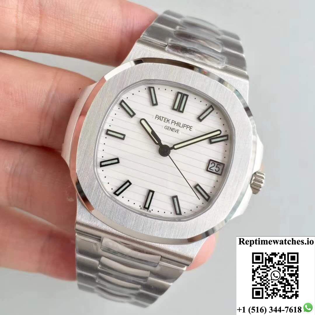 Patek Philippe Nautilus 5711/1A-011 White Dial Pf Factory V2-Rep Time Watches
