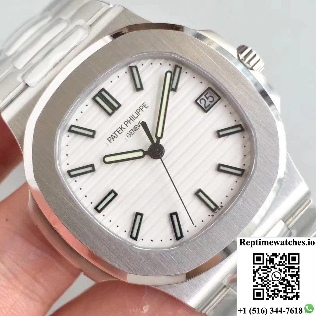 Patek Philippe Nautilus 5711/1A-011 White Dial Pf Factory V2-Rep Time Watches