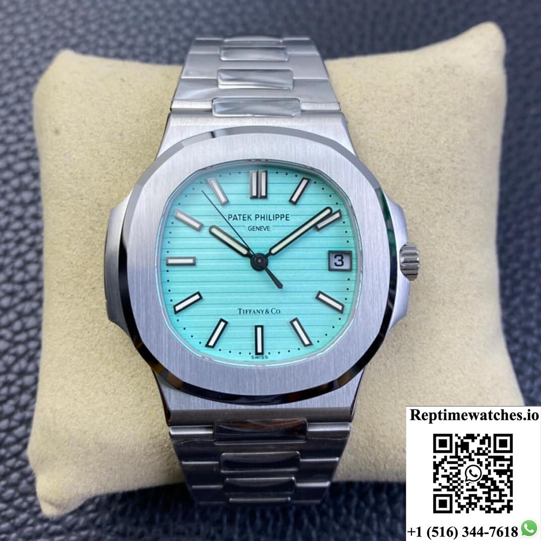 Patek Philippe Nautilus 5711/1A-018 3K Factory Tiffany Blue Dial-Rep Time Watches