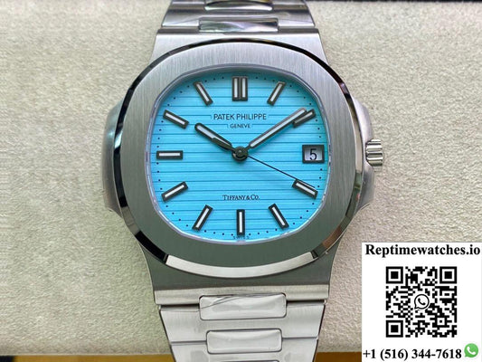 Patek Philippe Nautilus 5711/1A-018 Tiffany 170Th Anniversary Ppf Factory Stainless Stee-Rep Time Watches