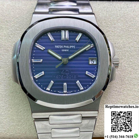 Patek Philippe Nautilus 5711/1P 40Th Anniversary Edition Ppf Factory Dark Blue Dial-Rep Time Watches