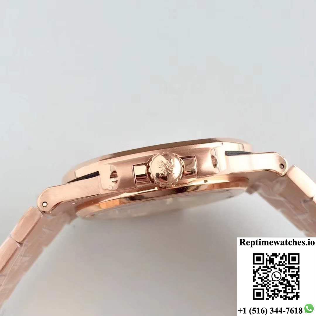 Patek Philippe Nautilus 5711/1R-001 Pf Factory Rose Gold Chocolate Dial-Rep Time Watches