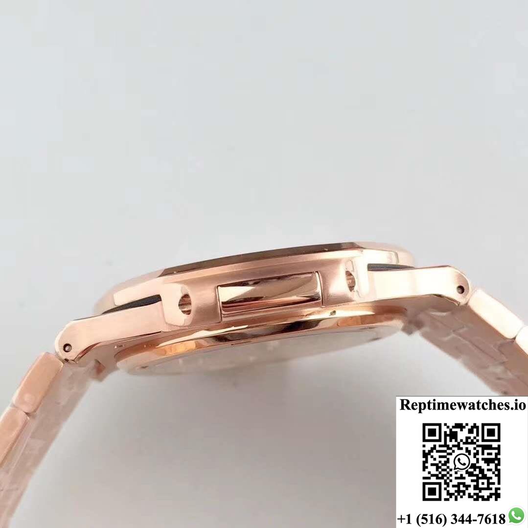 Patek Philippe Nautilus 5711/1R-001 Pf Factory Rose Gold Chocolate Dial-Rep Time Watches