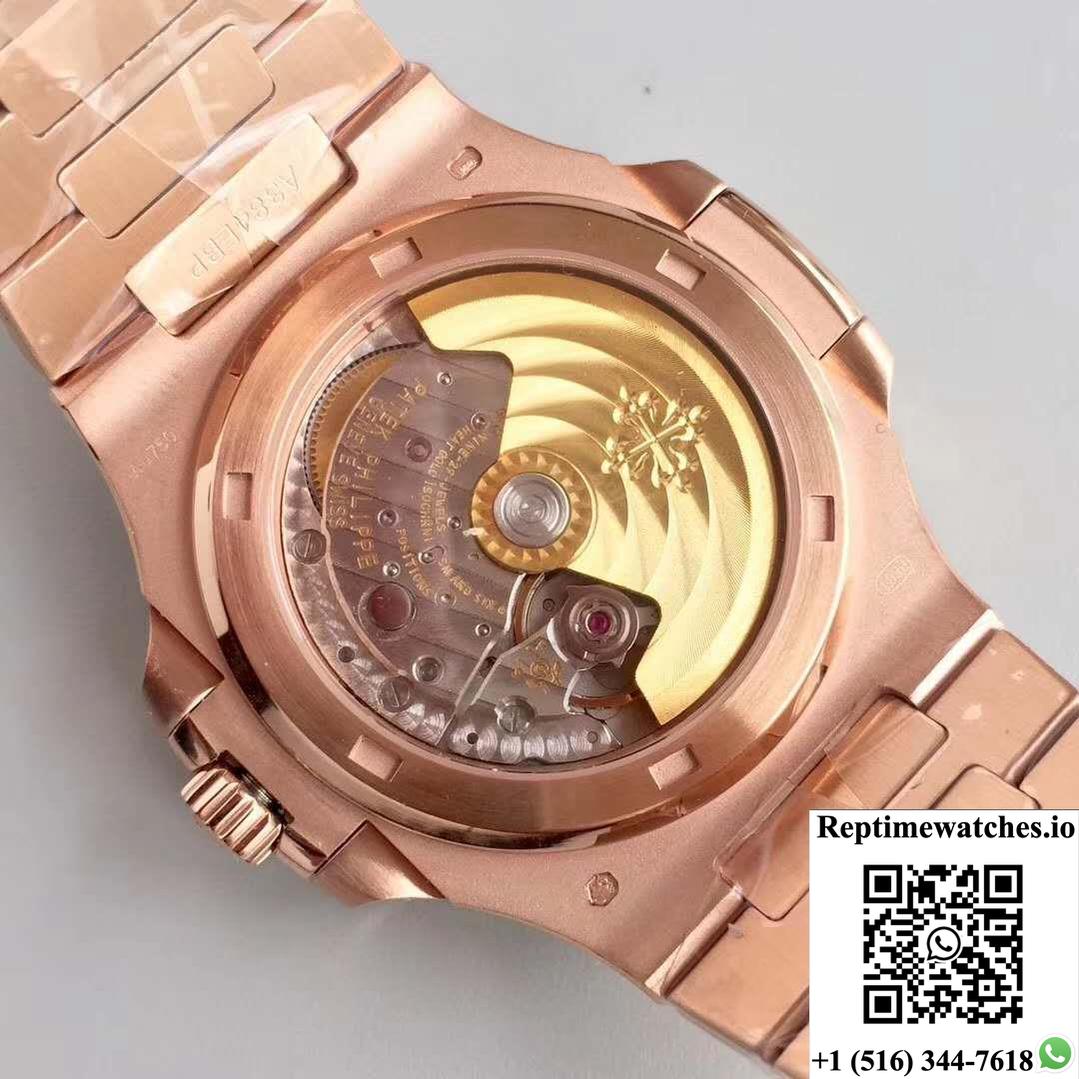 Patek Philippe Nautilus 5711/1R-001 Pf Factory Rose Gold Chocolate Dial-Rep Time Watches
