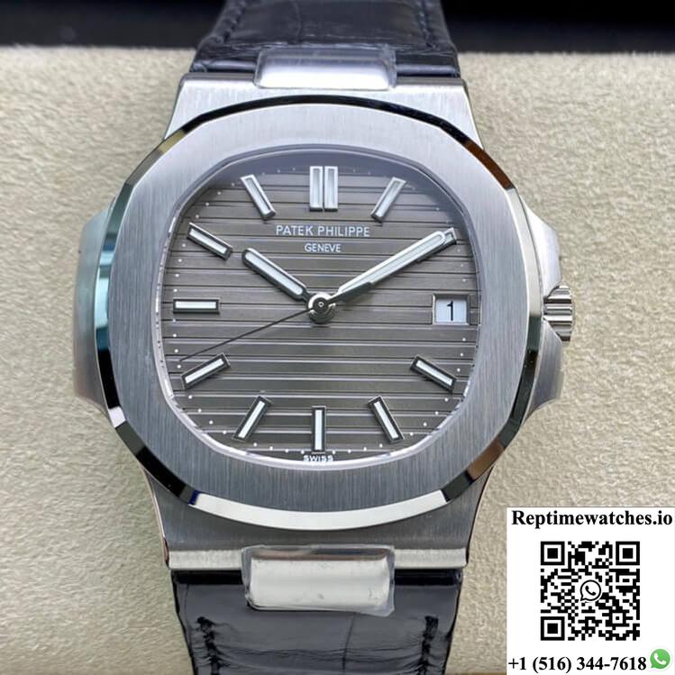 Patek Philippe Nautilus 5711G-001 3K Factory Grey Dial-Rep Time Watches