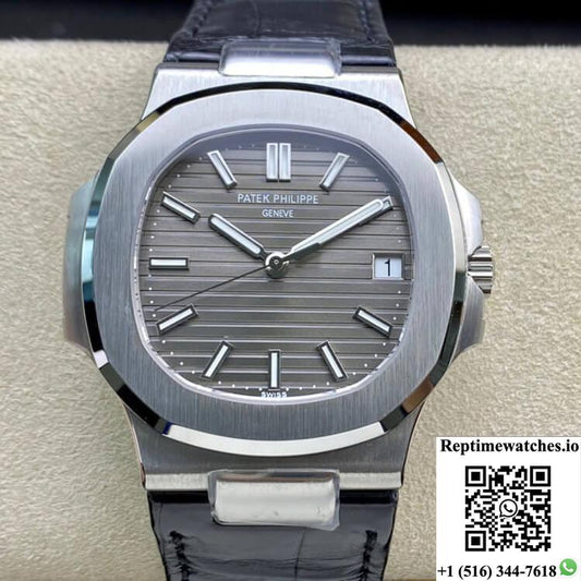 Patek Philippe Nautilus 5711G-001 3K Factory Grey Dial-Rep Time Watches