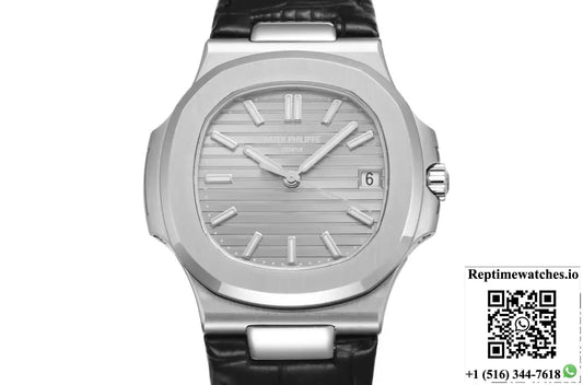 Patek Philippe Nautilus 5711G-001 BB Factory Crocodile Skin