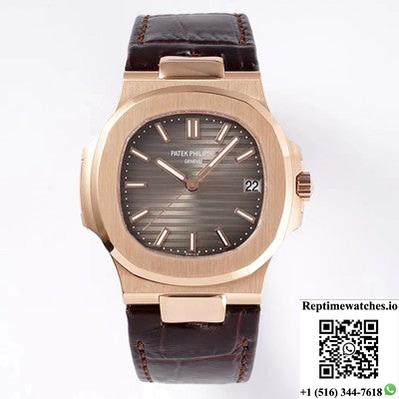 Patek Philippe Nautilus 5711R-001 Ppf Factory V4 Brown Dial-Rep Time Watches