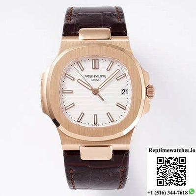 Patek Philippe Nautilus 5711R-001 Ppf Factory V4 White Dial-Rep Time Watches