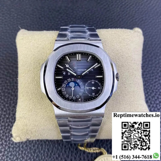 Patek Philippe Nautilus 5712/1A-001 ZF Factory V2 Dark Blue Dial - Watches
