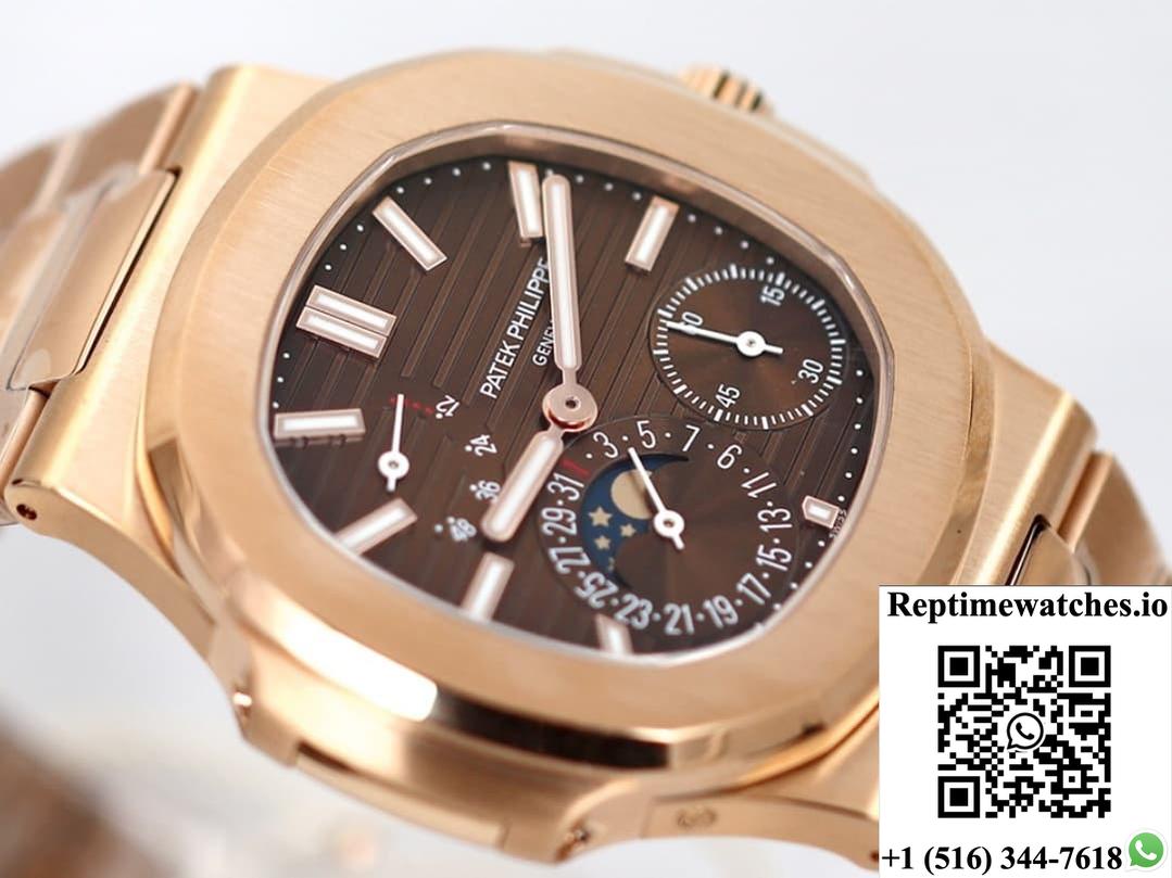 Patek Philippe Nautilus 5712-1R-001 Ppf Factory V3 Brown Dial-Rep Time Watches