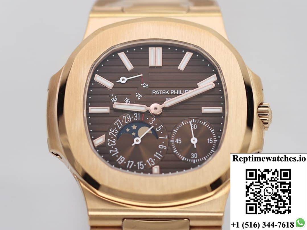 Patek Philippe Nautilus 5712-1R-001 Ppf Factory V3 Brown Dial-Rep Time Watches
