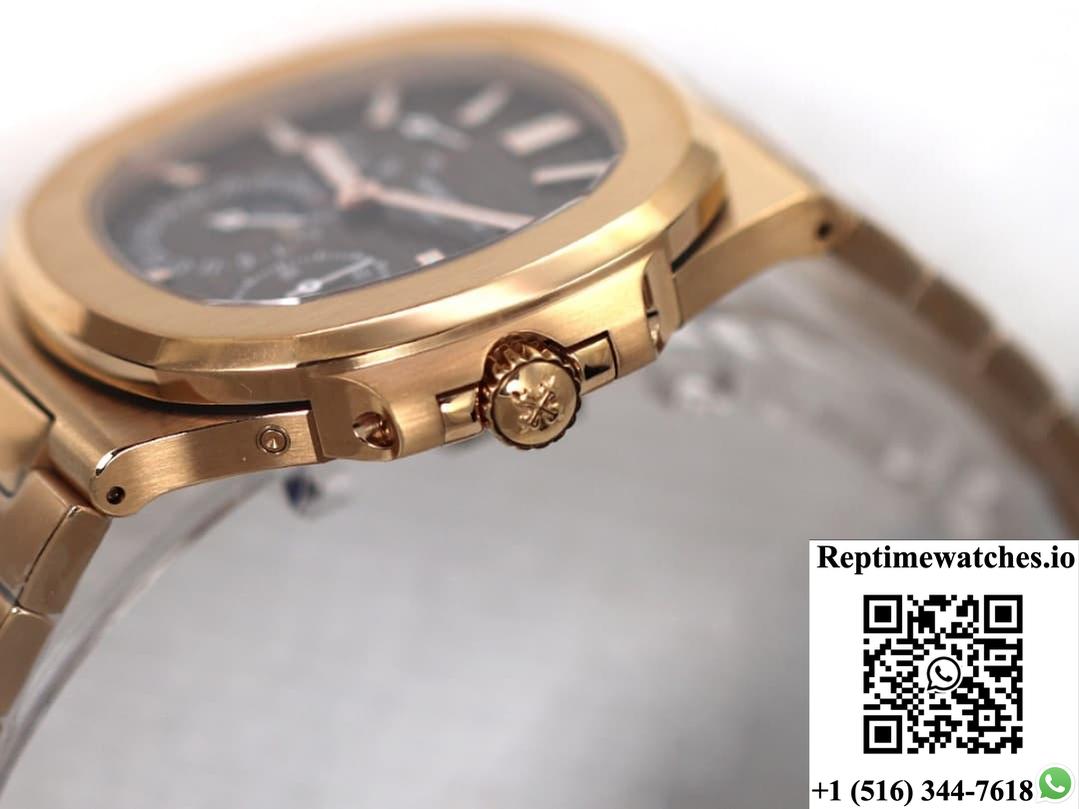 Patek Philippe Nautilus 5712-1R-001 Ppf Factory V3 Brown Dial-Rep Time Watches
