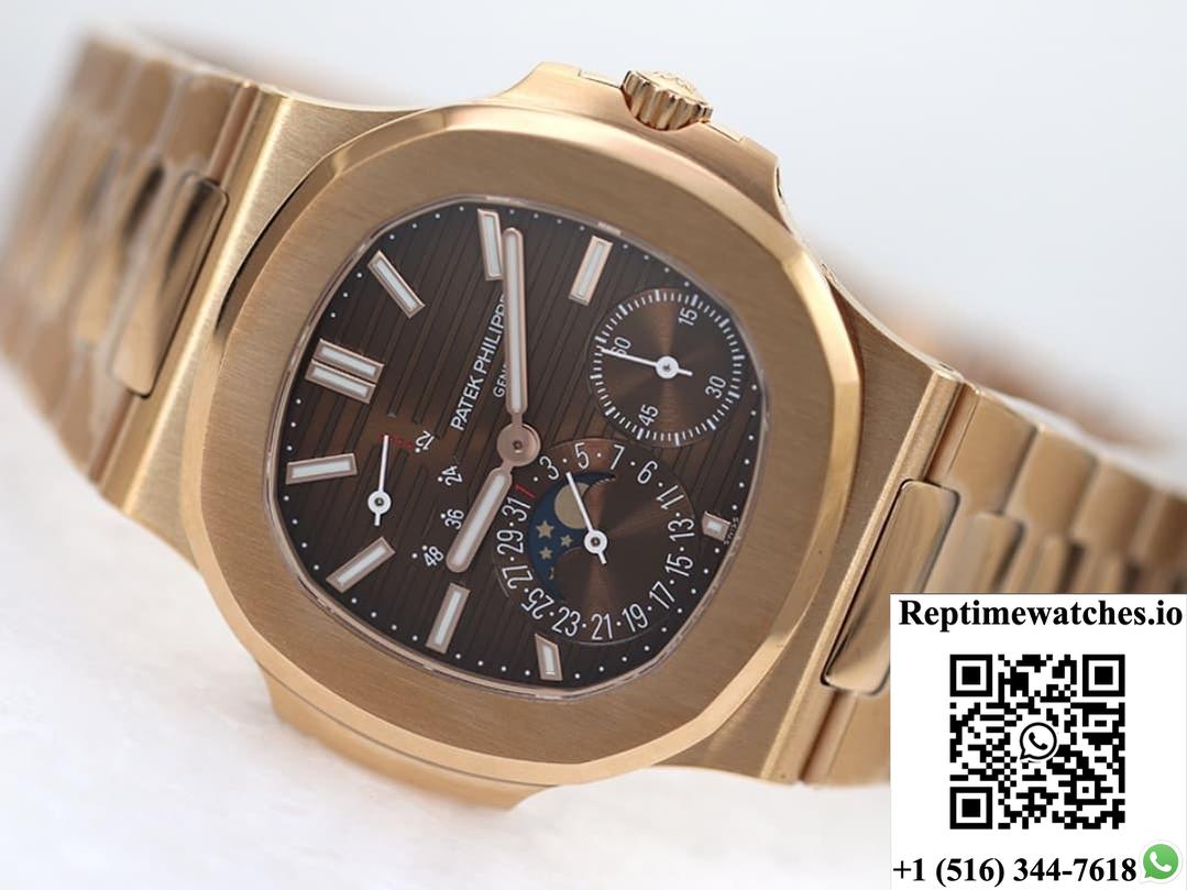 Patek Philippe Nautilus 5712-1R-001 Ppf Factory V3 Brown Dial-Rep Time Watches