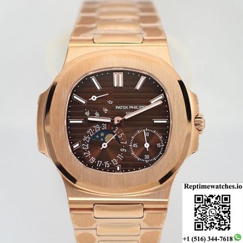 Patek Philippe Nautilus 5712-1R-001 Ppf Factory V3 Brown Dial-Rep Time Watches