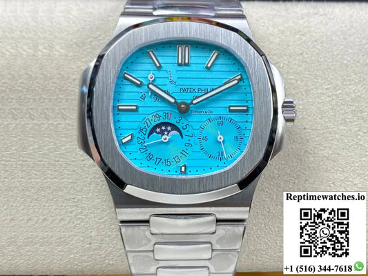 Patek Philippe Nautilus 5712 GR Factory Tiffany Blue Dial - Watches