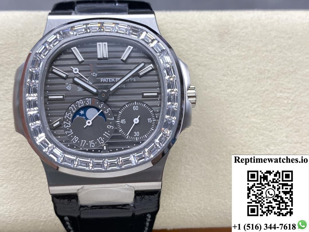 Patek Philippe Nautilus 5712 Ppf Factory Diamond Bezel-Rep Time Watches