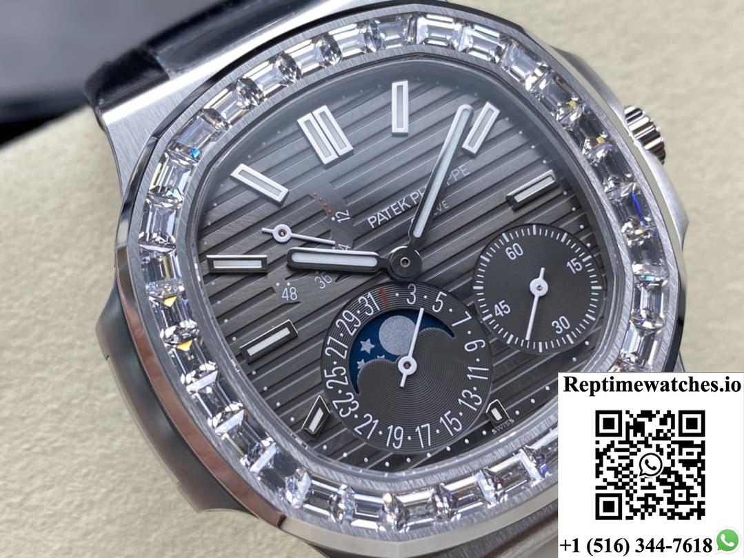 Patek Philippe Nautilus 5712 Ppf Factory Diamond Bezel-Rep Time Watches
