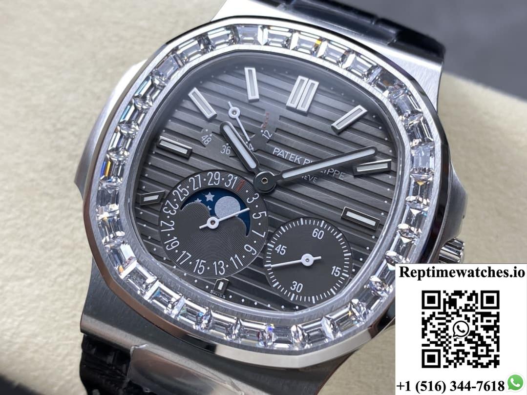 Patek Philippe Nautilus 5712 Ppf Factory Diamond Bezel-Rep Time Watches