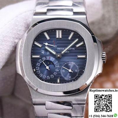 Patek Philippe Nautilus 5712/1A-001 Pf Factory Blue Dial Steel Strap-Rep Time Watches