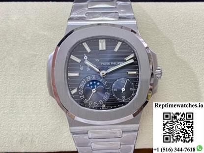 Patek Philippe Nautilus 5712/1A-001 Ppf Factory V2 Blue Dial-Rep Time Watches