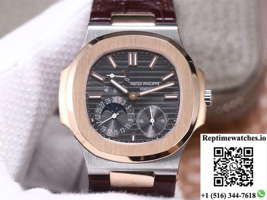 Patek Philippe Nautilus 5712Gr-001 Pf Factory Dark Gray Dial-Rep Time Watches