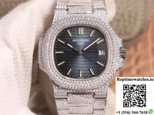 Patek Philippe Nautilus 5719-10G 40Mm R8 Factory 5711-1A Dial-Rep Time Watches