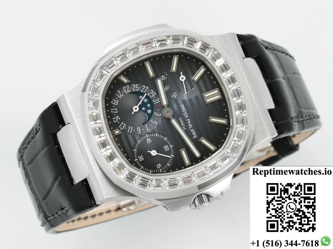 Patek Philippe Nautilus 5722G-001 Ppf Factory V3 Diamond Bezel-Rep Time Watches